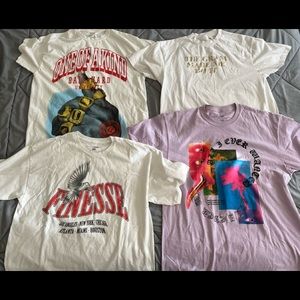 Bundle of 4 Fashion Nova Mens T-shirts(Size XL)